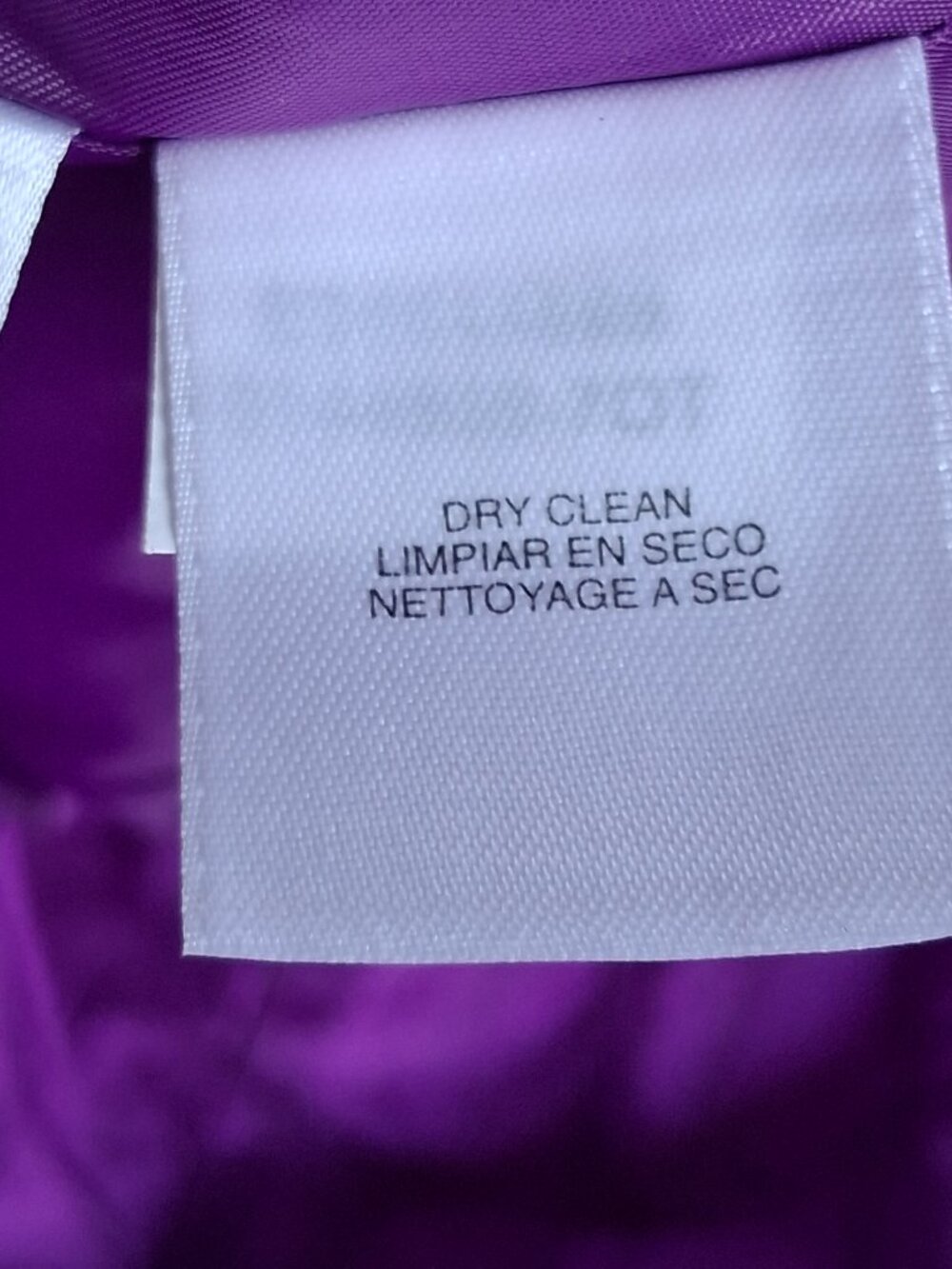 Jones NY Purple 100% Silk Iridescent Taffeta Wrap Midi Dress Wedding Cocktail 12 - Picture 9 of 12